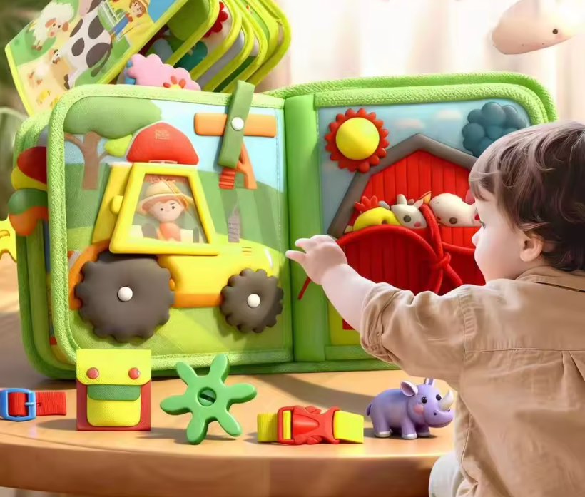 Tableau d'apprentissage en feutre pour bébé montessori