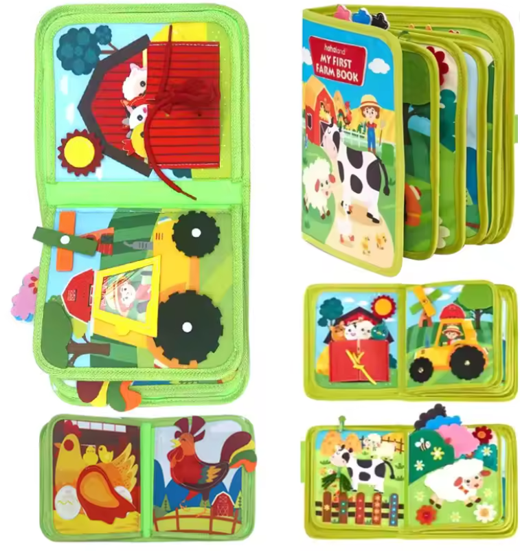 Tableau d'apprentissage en feutre pour bébé montessori