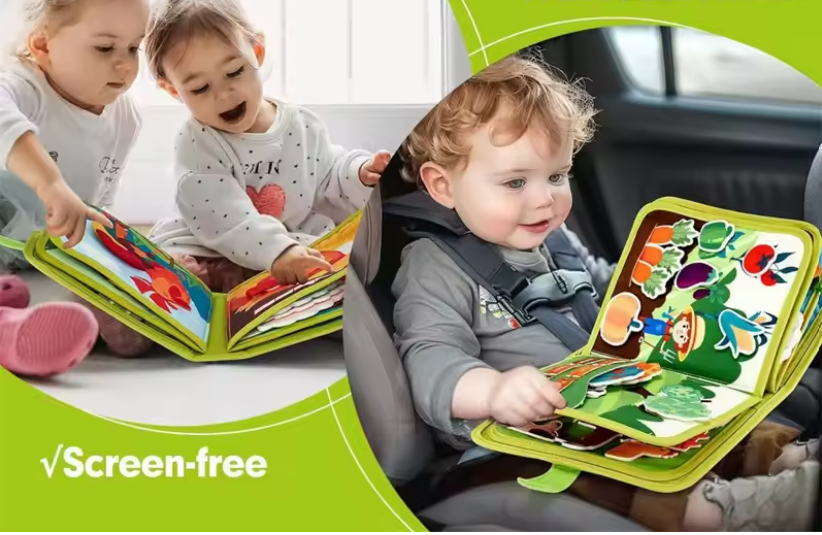 Tableau d'apprentissage en feutre pour bébé montessori