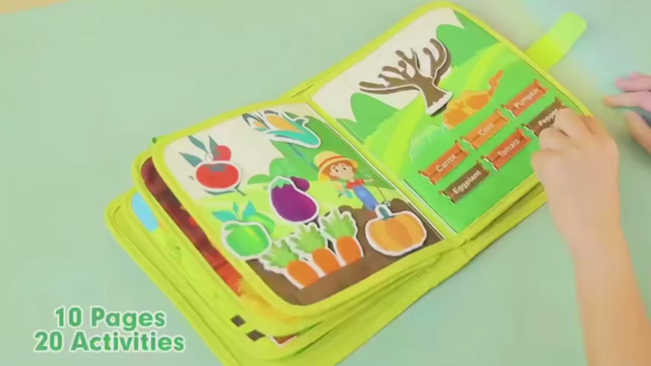 Tableau d'apprentissage en feutre pour bébé montessori